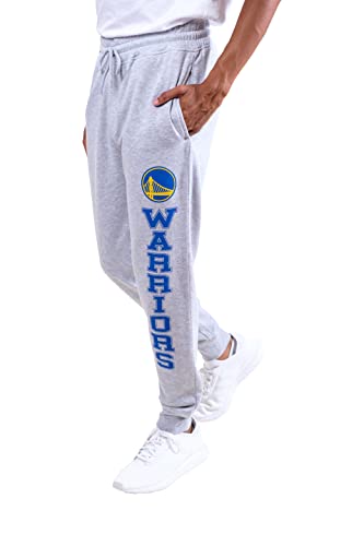 Ultra Game NBA Men's Team Soft Jogger Sweatpants , Left Leg Logo, Medium