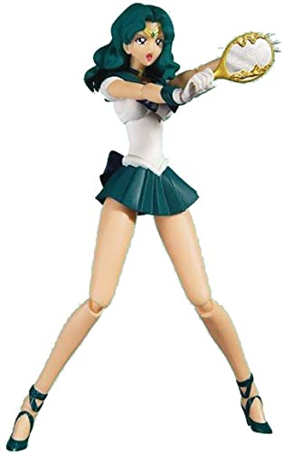 TAMASHII NATIONS Sailor Neptune-Animation Color Edition Pretty Guardian Sailor Moon, Bandai Spirits S.H.Figuarts (BAS61281)
