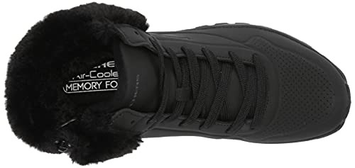 Skechers womens Sneaker Fashion Boot, Black/Black, 9 US