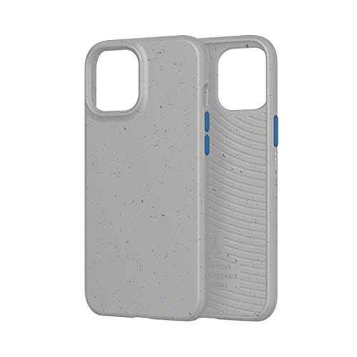 tech21 Eco Slim for Apple iPhone 12 Pro Max 5G - Hygienically Clean Bacterial Germ Fighting Antimicrobial Phone Case with 10 ft. Drop Protection, Mushroom Grey