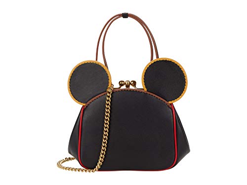 COACH Coach X Mickey Keith Haring Glovetanned with Edgestain Kisslock Bag Black Multi One Size