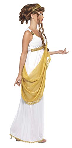 Smiffys womens Helen of Troy Costume,White and Gold,M - US Size 10-12