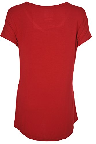 Ultra Game NBA Washington Wizards Womens Box Out Varsity Stripe Tee Shirt, Team Color, Large