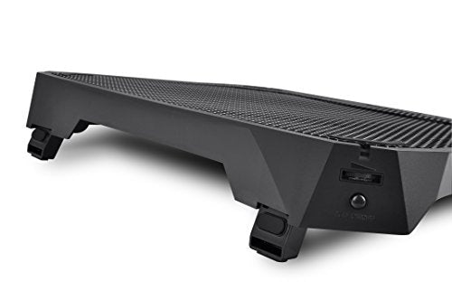 Thermaltake Massive V20 Steel Mesh Panel Single 200mm Blue LED Fan Adjustable Speed Control 10'-17' Laptop Notebook Cooling Pad CL-N004-PL20BL-A