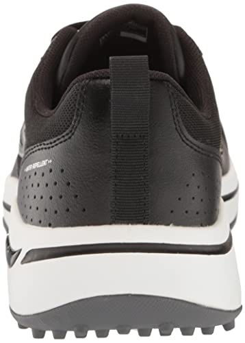 Skechers Men's Go Arch Fit Golf Shoe Sneaker, Black/White, 9.5