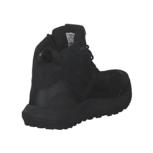Under Armour Women's Micro G Valsetz Mid Military and Tactical Boot, Black (001)/Black, 7