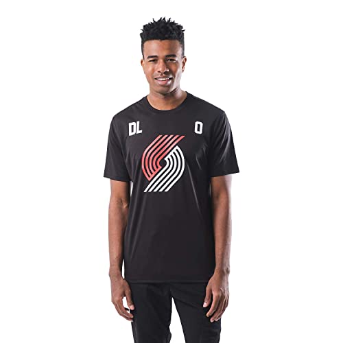 Ultra Game NBA Portland Trail Blazers - Damian Lillard Mens Active Tee Shirt, Team Color, X-Large