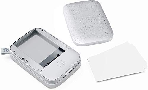 HP Sprocket Portable 2x3' Instant Color Photo Printer (Luna Pearl) Print Pictures on Zink Sticky-Backed Paper from your iOS and Android Device.