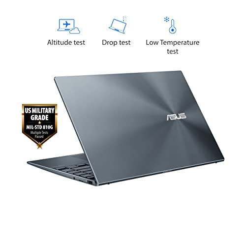 ASUS ZenBook 14 Ultra-Slim Laptop 14” FHD Display, AMD Ryzen 9 5900HX CPU, Radeon Vega 7 Graphics, 16GB RAM, 1TB PCIe SSD, NumberPad, Windows 11 Pro, Pine Grey, UM425QA-XH99