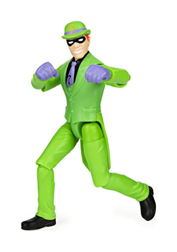 DC Comics Batman 4-inch Batman and The Riddler Action Figures with 6 Mystery Accessories, Kids Toys for Boys Aged 3 and up