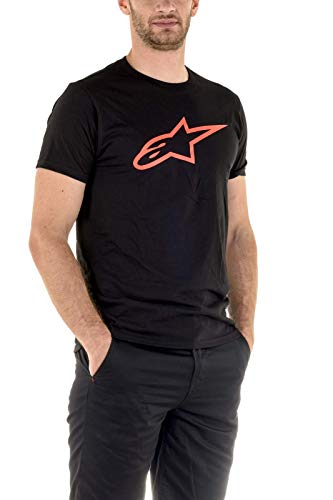 ALPINESTARS Men's Ageless Classic T-Shirt, Black/White, Medium