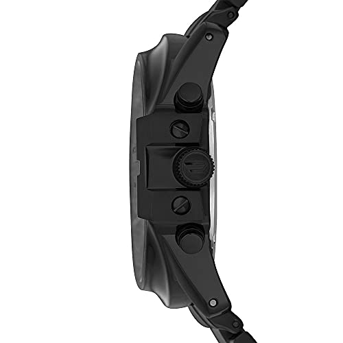 Diesel Men's 49mm Master Chief Quartz Stainless Steel Chronograph Watch, Color: Black (Model: DZ4180)