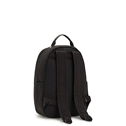 Kipling Women's Seoul Small Backpack, Durable, Padded Shoulder Straps with Tablet Sleeve, School Bag, Shimmerin Spot, 10''L x 13.75''H x 6.25''D