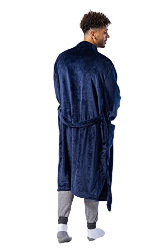 Ultra Game -NBA Indiana Pacers Mens Lounge Bath Robe, Team Color, 1SIZE