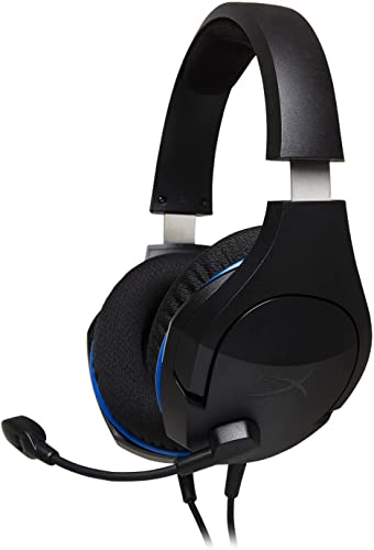 HyperX Cloud Stinger Core - Gaming Headset for PlayStation 4 and 5, Over-Ear Wired Headset with Mic, Passive Noise Cancelling, Immersive In-Game Audio, In-Line Audio Control, Black