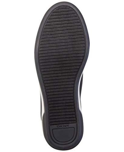 6.5 DKNY Women's High-Top Sneakers – Slip-On Shoes with Hidden Wedges, Black Cosmos