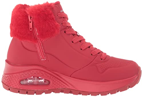 Skechers Women's Sneaker Fashion Boot, RED, 6