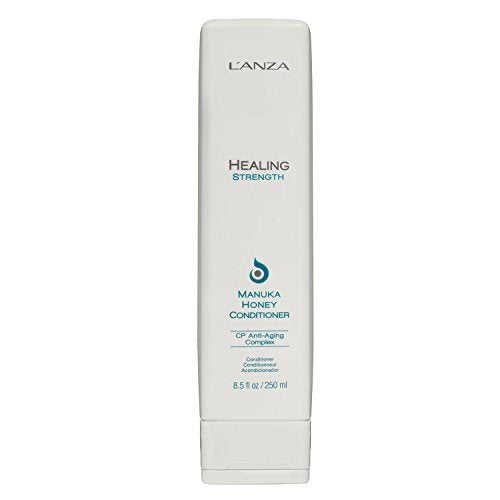 L’ANZA Healing Strength Manuka Honey Conditioner - Strengthens, Protects and Restores Weak, Fragile, and Aged Hair, Rich with Keratin Protein, Healing Oils, and Vitamin C (8.5 Fl Oz)