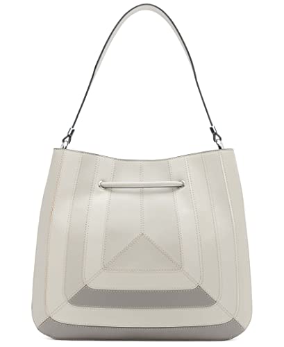 Calvin Klein Harmony Draw String Bucket Bag, Fawn Multi Patchwork