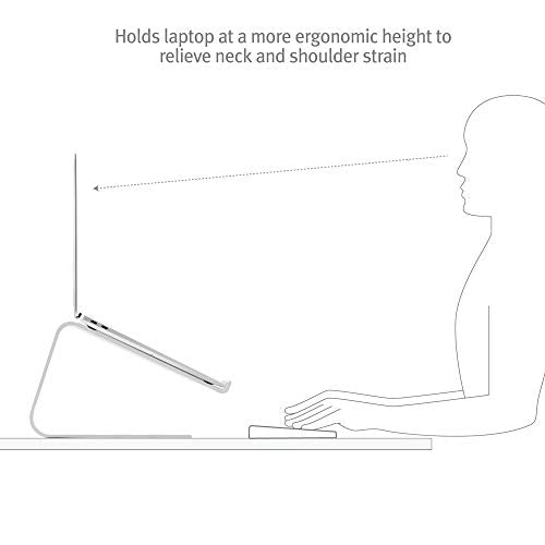Twelve South Curve for MacBooks and Laptops | Ergonomic desktop cooling stand for home or office, white (special edition)