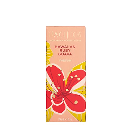 Pacifica Beauty, Hawaiian Ruby Guava Spray Clean Fragrance Perfume, Made with Natural and Essential Oils, Juicy Guava Citrus Scent, Vegan + Cruelty, Phthalate, Paraben-Free