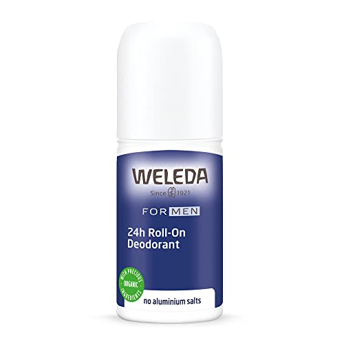 Weleda Men's 24H Roll-On Deodorant, 1.7 Fluid Ounce, Plant Rich Odor Protection with Licorice Root and Witch Hazel, No Aluminum Salts