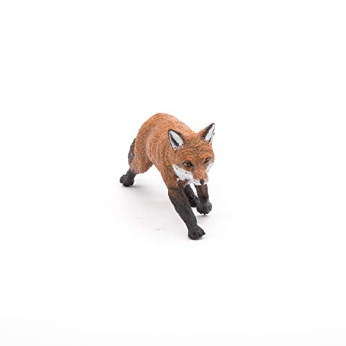 Papo -hand-painted - figurine -Wild animal kingdom - Fox -53020 -Collectible - For Children - Suitable for Boys and Girls- From 3 years old