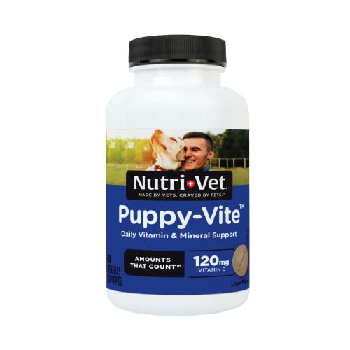 Nutri-Vet Multi-Vite Chewables for Puppies | Formulated with Vitamins and Minerals to Support Balanced Diet | 60 Count