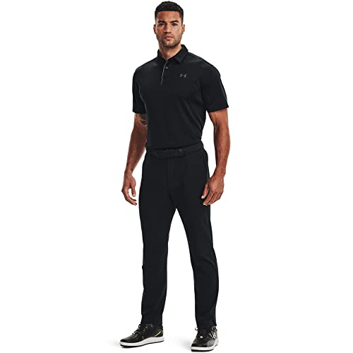 Under Armour Men's Tech Golf Polo , Black (001)/Graphite , Small