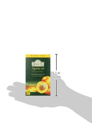 Ahmad Tea Black Tea, Apricot Sunrise Teabags, 20 ct (Pack of 6) - Caffeinated and Sugar-Free