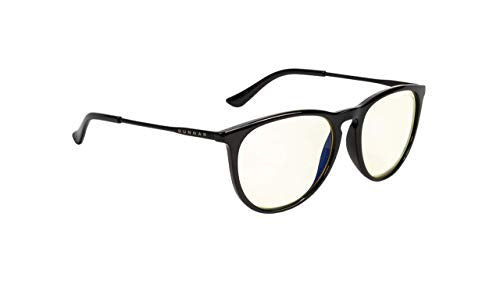 GUNNAR - Premium Gaming and Computer Glasses - Blocks 35% Blue Light - Menlo, Onyx, Clear Tint