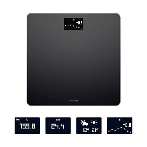 Withings Body - Digital Wi-Fi Smart Scale with Automatic Smartphone App Sync, BMI, Multi-User Friendly, with Pregnancy Tracker and Baby Mode