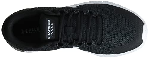 Under Armour Men's Charged Rogue 2.5, Black (001)/White, 8 M US