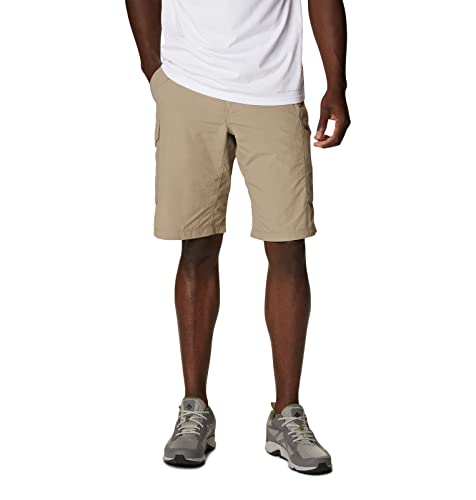 Columbia Men's Standard Silver Ridge Cargo Short, Breathable, UPF 50 Sun Protection, City Grey, 42W x 12L