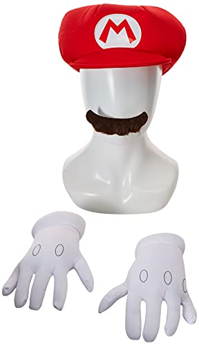 Nintendo Super Mario Brothers Mario Child Accessory Kit, One Color, One Size Child