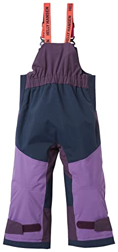 Helly-Hansen Kids Rider 2 Insulated Waterproof Windproof Breathable Bib Ski Pants, 670 Amethyst, 5