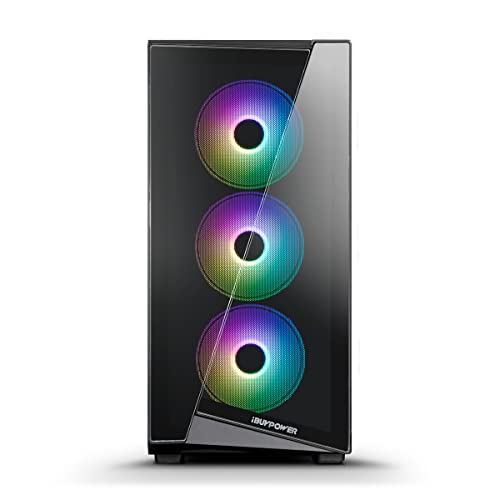 iBuyPower Pro Gaming PC Computer Desktop SlateMR2000 (Intel i3-12100F 3.3 GHz, Nvidia GeForce GTX 1650 4GB, 8 GB 3000 MHz DDR4 RAM, 500 GB NVMe SSD, WiFi Ready, Windows 11 Home)