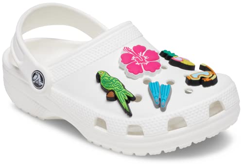 Crocs Jibbitz 5-Pack Summer Shoe Charms | Jibbitz for Crocs, Tropical Resort, One Size