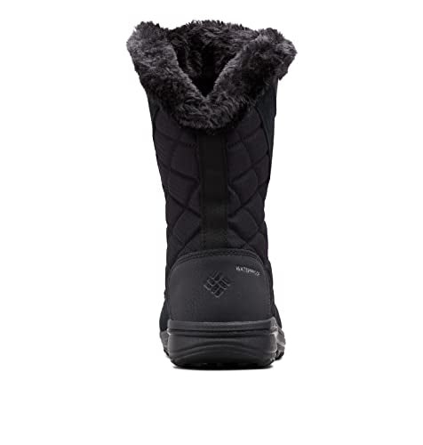 Columbia womens Ice Maiden II Snow Boot, Black, Columbia Grey, 6 US