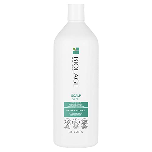 Biolage Scalp Sync Anti-Dandruff Shampoo | Targets Dandruff, Controls The Appearance of Flakes and Relieves Scalp Irritation | For Dandruff Control | Paraben-Free | Vegan | 33.8 Fl. Oz