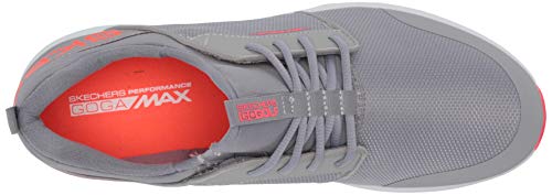Skechers womens Max Golf Shoe, Gray/Coral Sport, 7 US