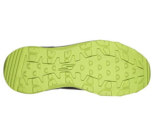 Skechers Men's GOrun Altitude-Trail Running Walking Hiking Shoe with Air Cooled Foam Sneaker, Black/Lime, 8.5