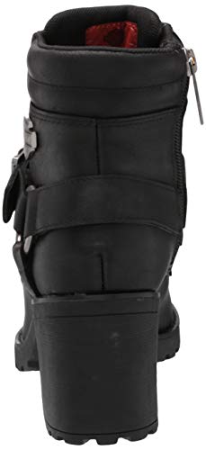 HARLEY-DAVIDSON FOOTWEAR Women's Howell 5' Lace Motorcycle Boot, Black, 7.5