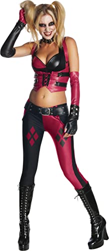 Secret Wishes Batman Arkham City Adult Harley Quinn Costume, Multi-Colored, Medium
