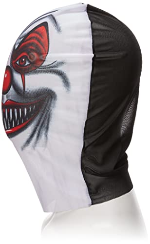 Forum Novelties Men's Scary Clown Hooded Mesh Mask, Multi, One Size