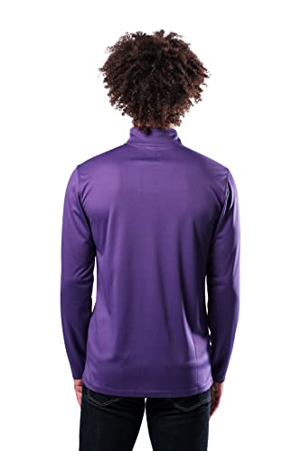 Ultra Game NBA Men's Quarter Zip Long Sleeve Pullover T-Shirt