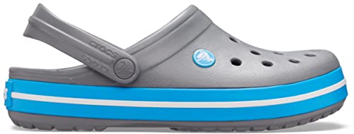 Crocs Men's and Women's Crocband Clog, Charcoal/Ocean, 14 Women/12 Men