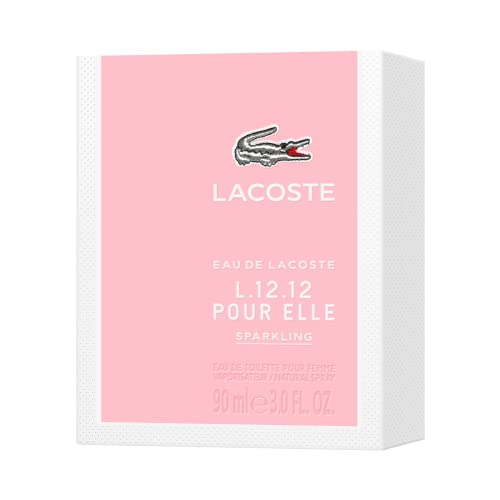 Lacoste L.12.12 Pour Elle Sparkling Women's Eau de Toilette, 3.0 FL Oz