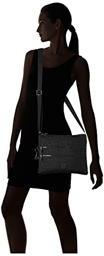 Kipling Women’s Alvar Crossbody, Super Light, Durable Messenger, Nylon Shoulder Bag, Signature Emb
