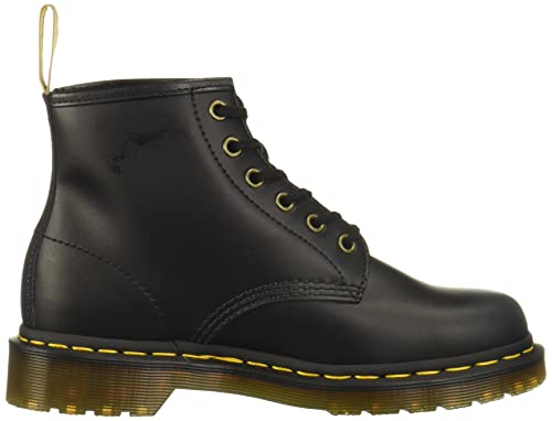 Dr. Martens Unisex Vegan 101 Fashion Boot, Black Felix Rub Off, 5 US Men